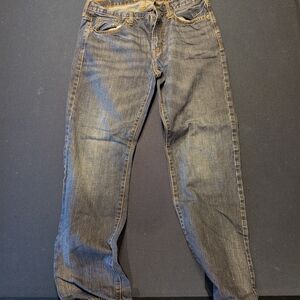 American Eagle Outfitters Relaxed Fit Dark Blue Jeans